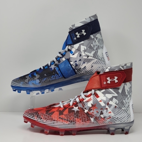 Under Armour Highlight MC LE USA Football Cleats 3026340-100 Men\'s Size 12.5 New main image 9